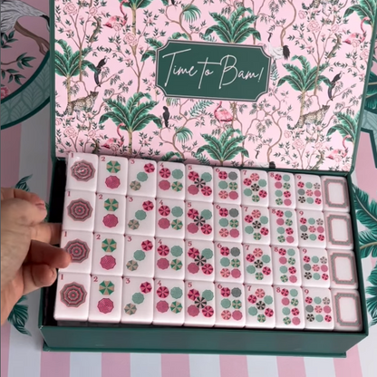 Summer Bloom American Mahjong Set – 160 Tiles