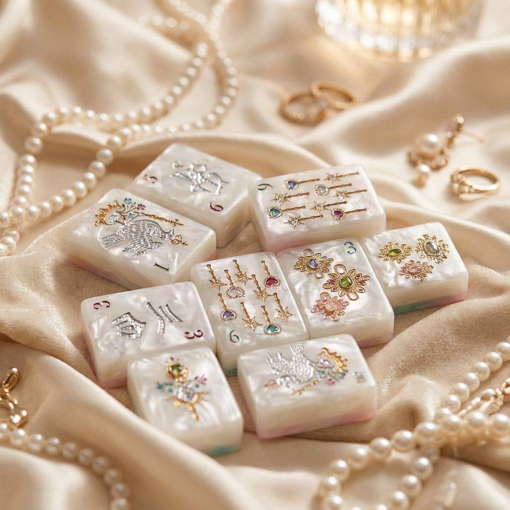 Royal Pearl American Mahjong Set – 160 Tiles