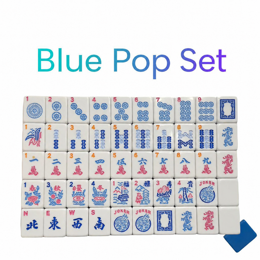 Blue Pop American Mahjong Set – 160 Tiles