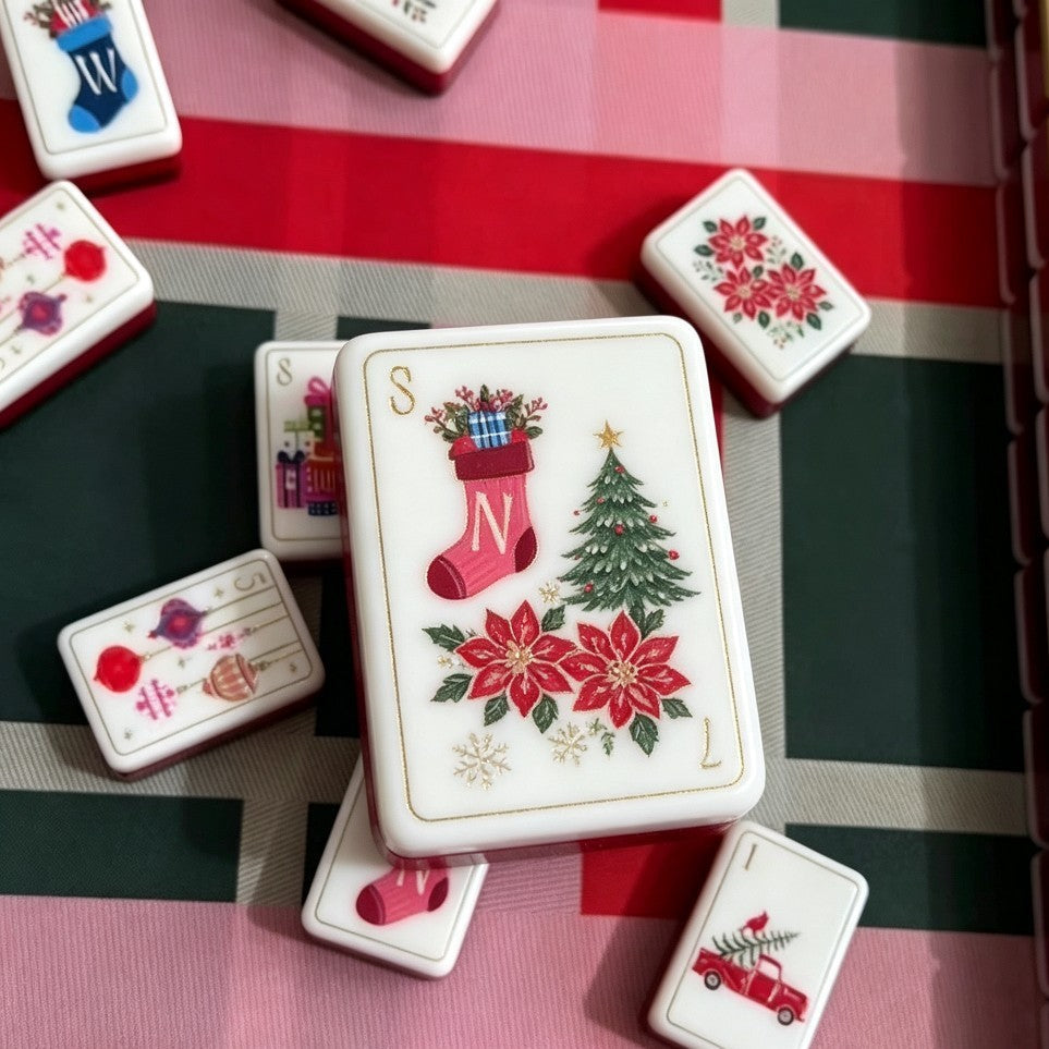 Holiday Cheer American Mahjong Set – 160 Tiles